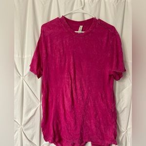 All Yours Cotton T-shirt size 4 in Raspberry